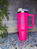 EDB 40 oz Stainless Steel Tumbler-Hot Pink by Eau Du Bitches