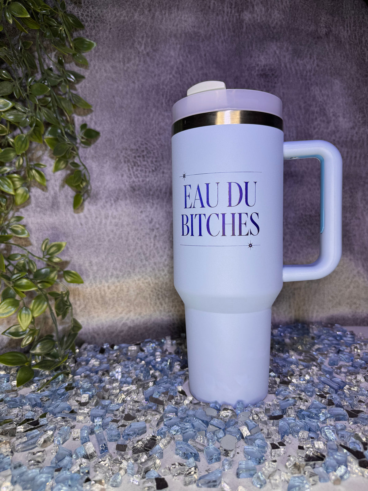 EDB 40 oz Stainless Steel Tumbler-Pewter Blue by Eau Du Bitches