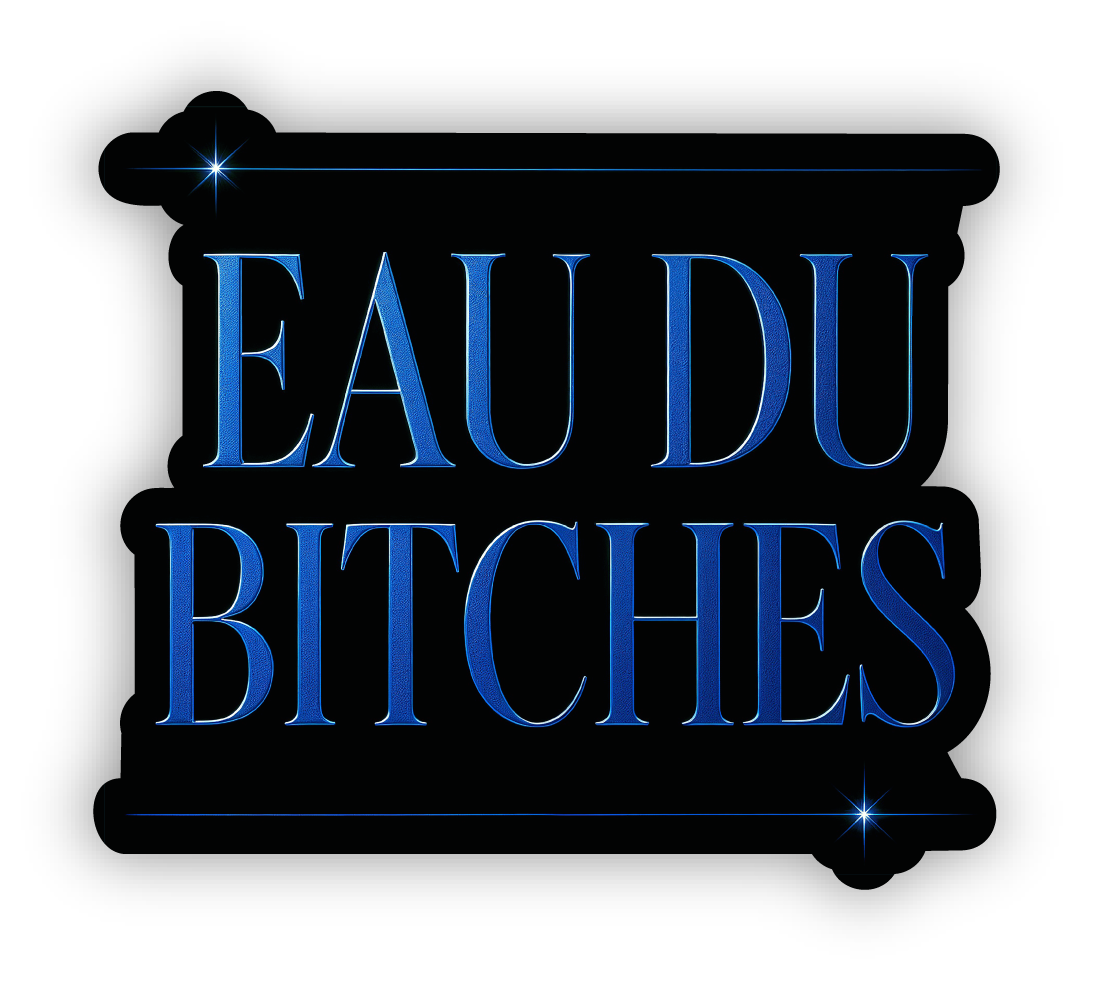 EDB 3" Sticker by Eau Du Bitches