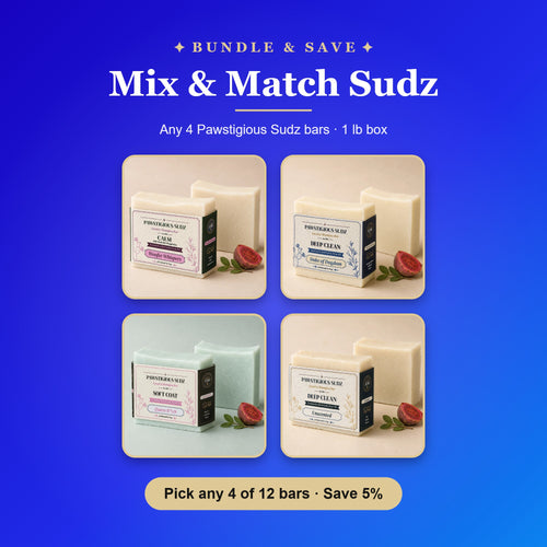 Mix & Match Sudz Box: choose any 4 Pawstigious Sudz bars