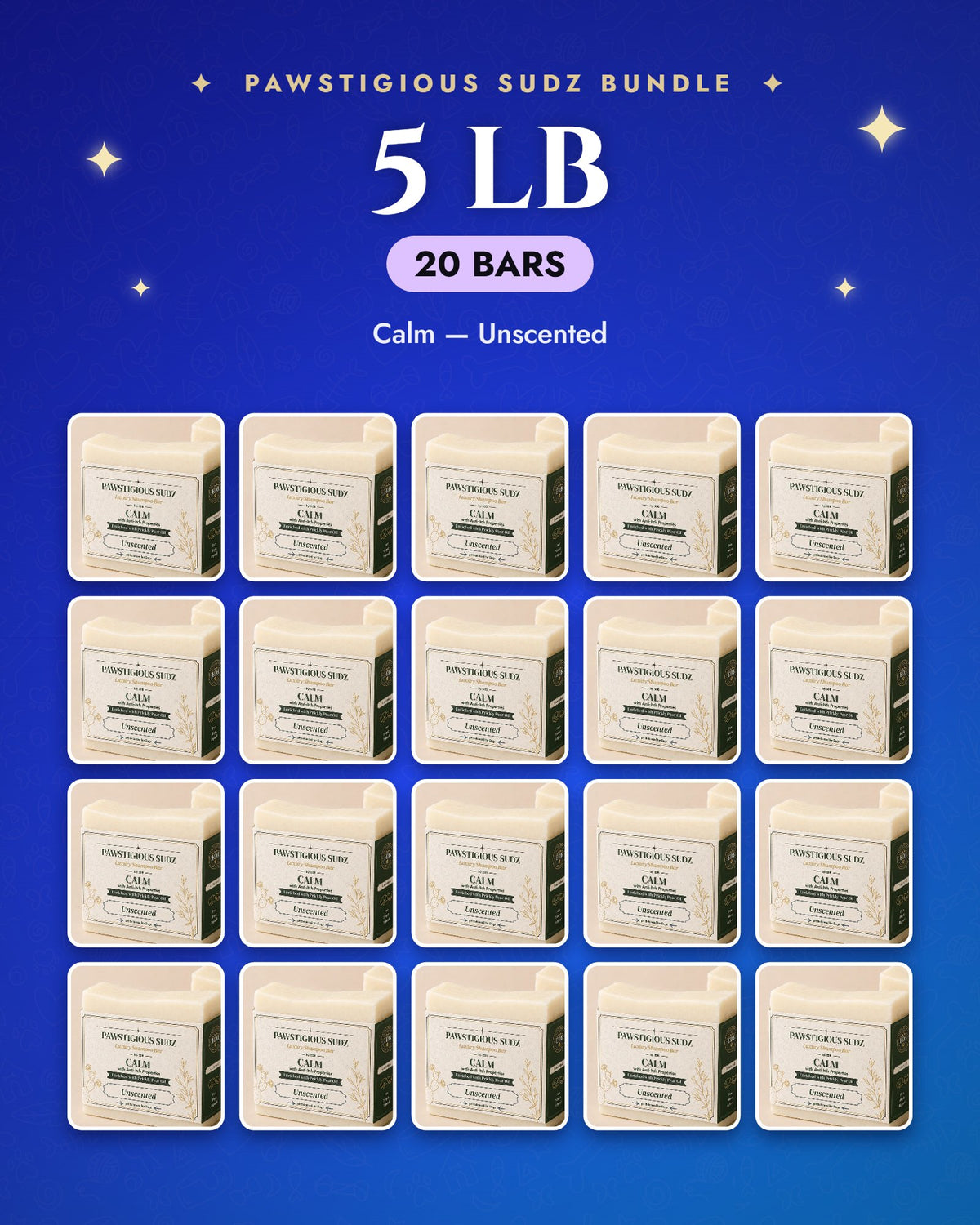 5 lb bundle — 20 Calm — Unscented bars