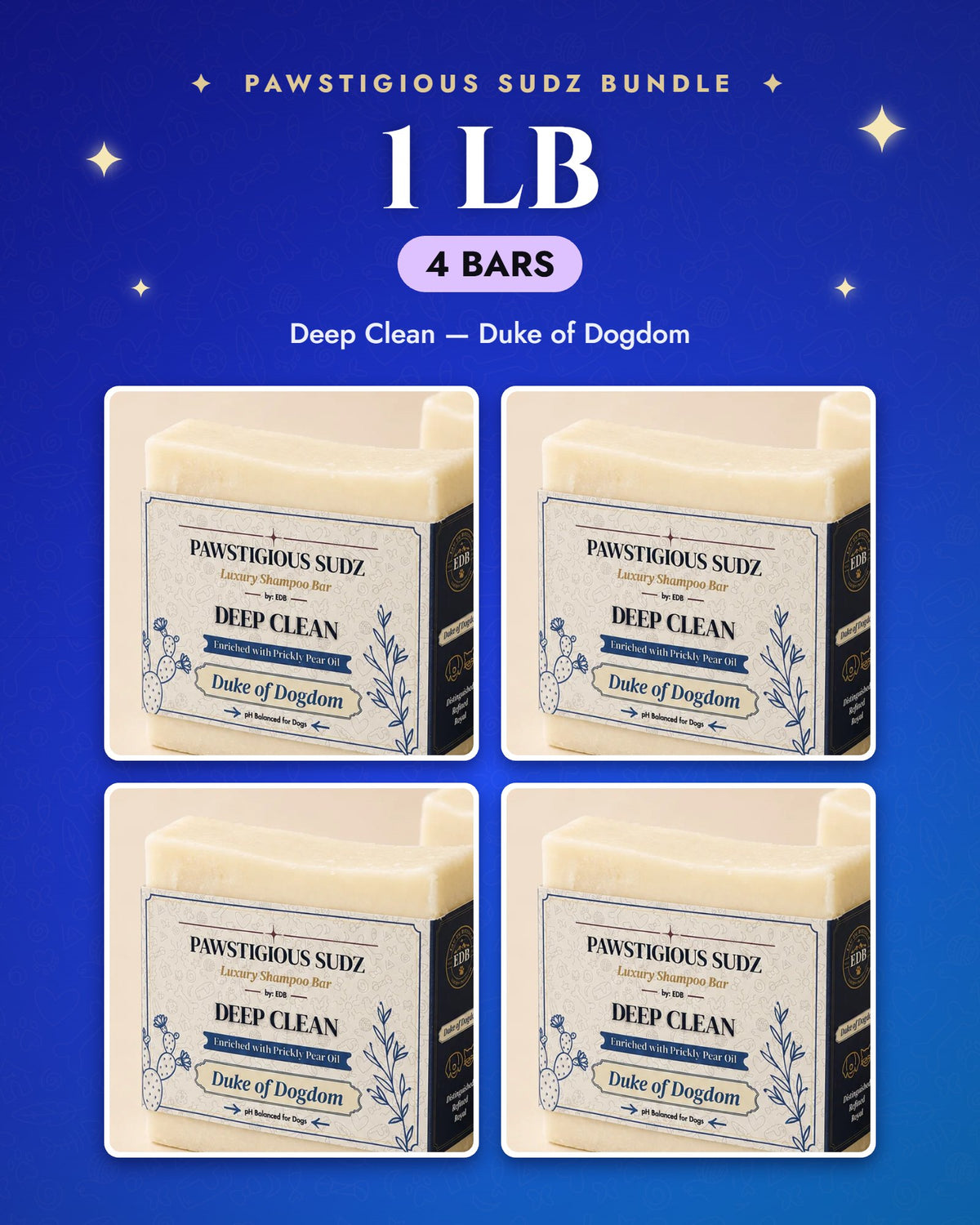 1 lb bundle — 4 Deep Clean — Duke of Dogdom bars